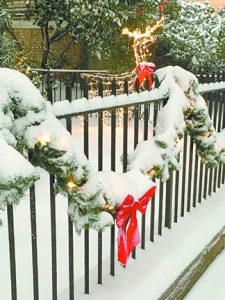 Bishop's snowy fence